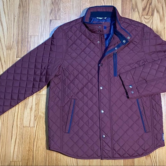 IZOD Men's Quilted Barn Jacket Color PORT ROYAL NEW!! - Picture 2 of 7
